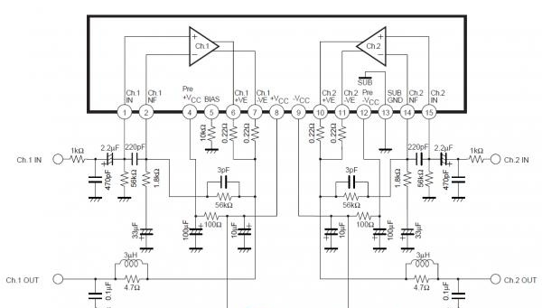 Amplificatore fai-da-te per STK402-020…STK402-120
