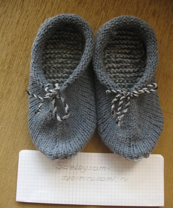 Papuci tricotati
