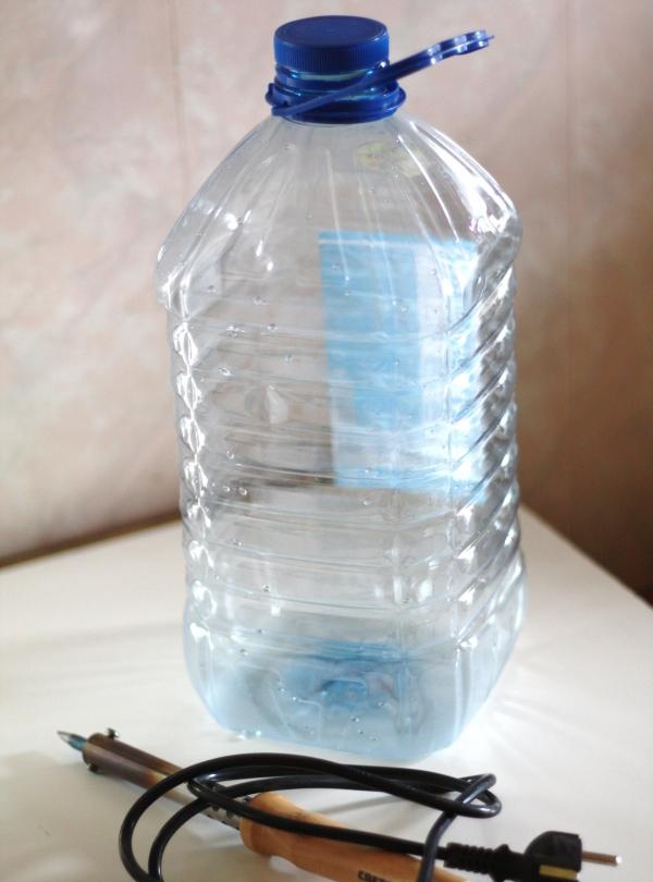 Vases made from plastic bottles