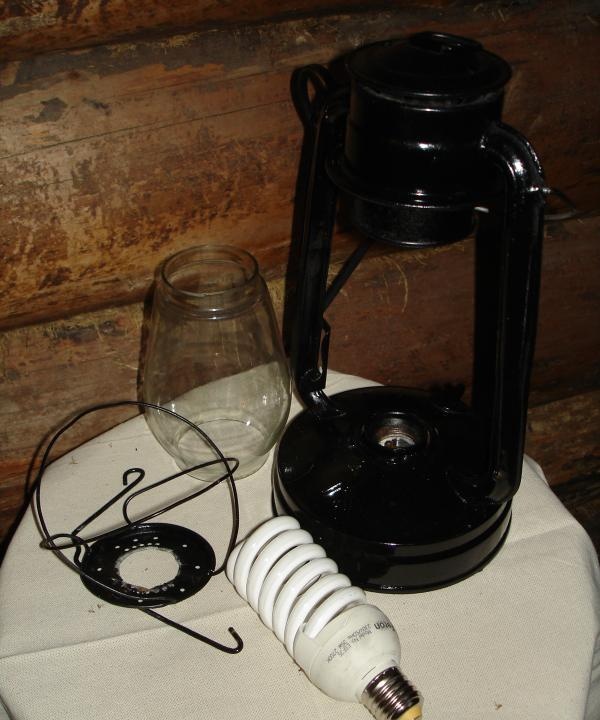 Upgrading a kerosene lantern