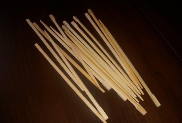 Fotoram gjord av kinesiska ätpinnar