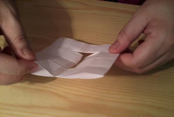 How to make a transforming cube out of paper with your own hands