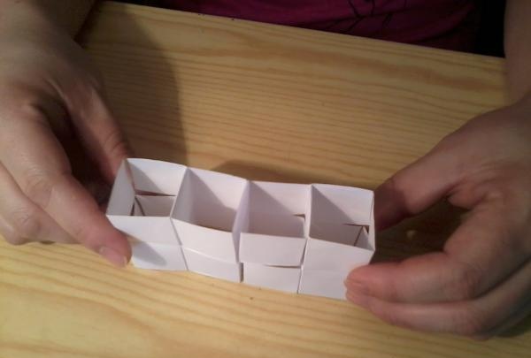 How to make a transforming cube out of paper with your own hands