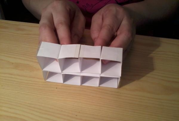 How to make a transforming cube out of paper with your own hands