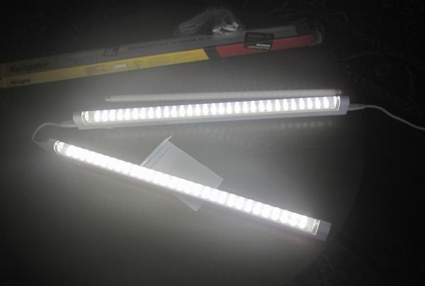 LED lampa v provozu