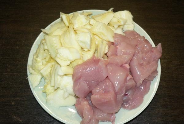 chopped chicken breast