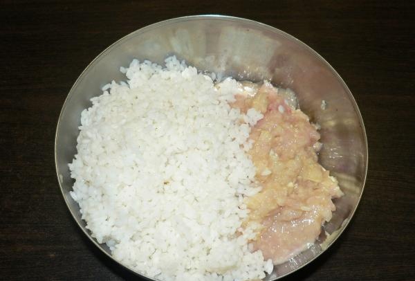 blanda med ris
