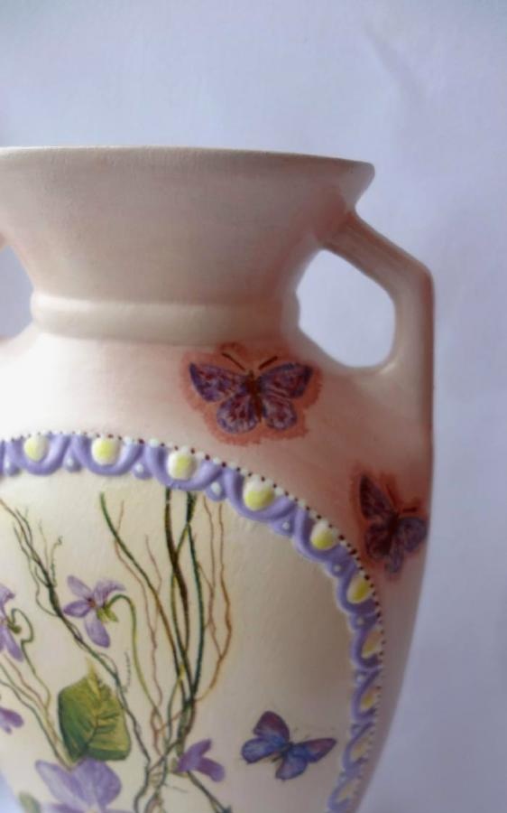 decoupage váza