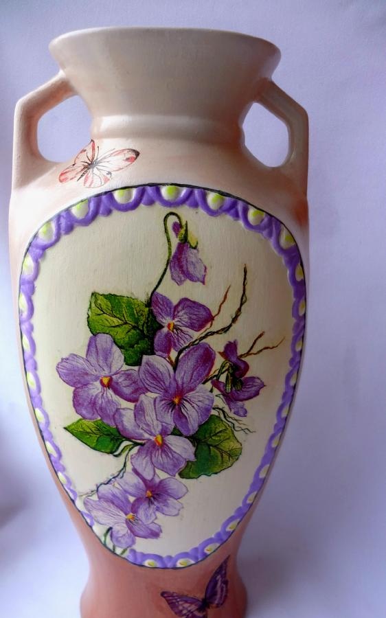 vaso per decoupage