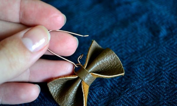 earrings from an old handbag