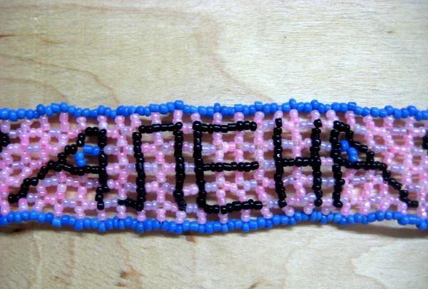 Personalized na beaded bracelet