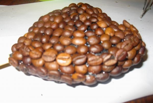 fastnar kaffebönor