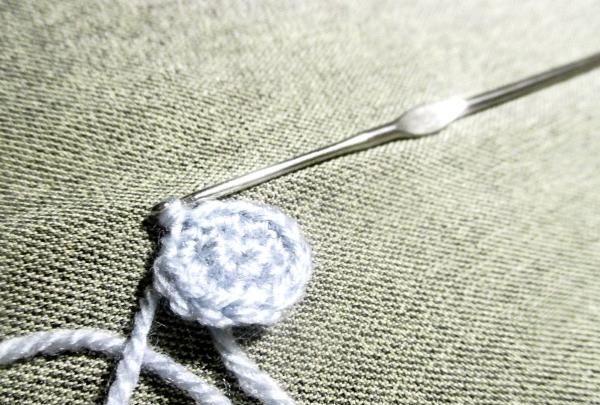 tricotar em cada ponto