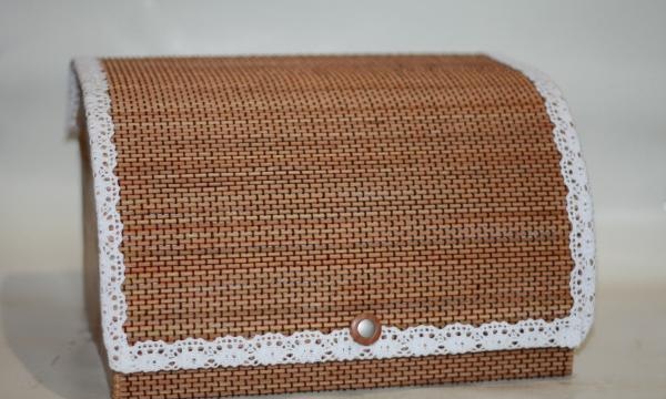 Bamboo napkin bread box