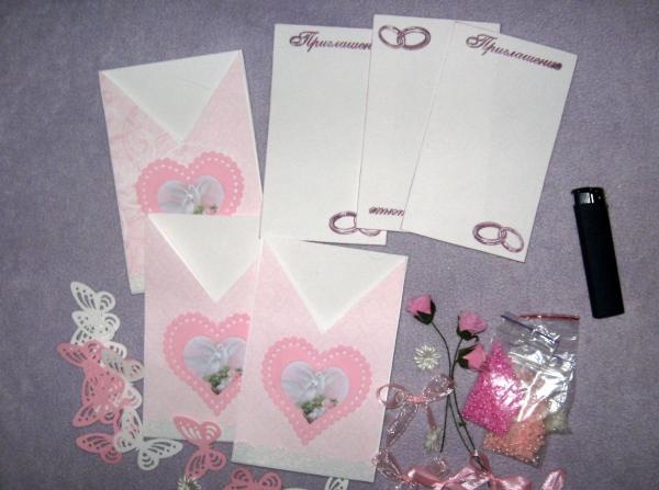 Invitations de mariage sous forme d'enveloppe