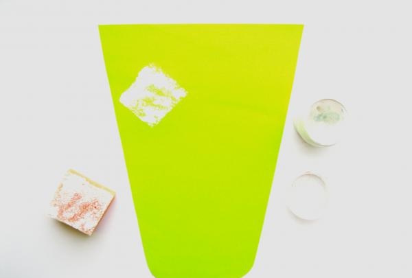 Lemonade made from colored paper