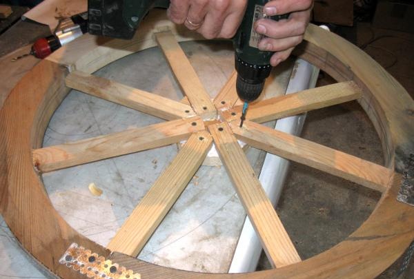 Een houten wiel maken