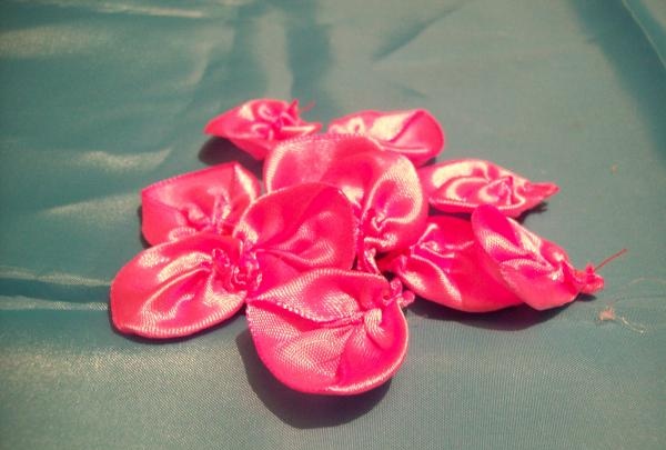 satin ribbon hairpin