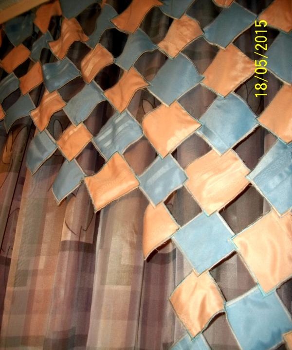 cortinas de retalhos