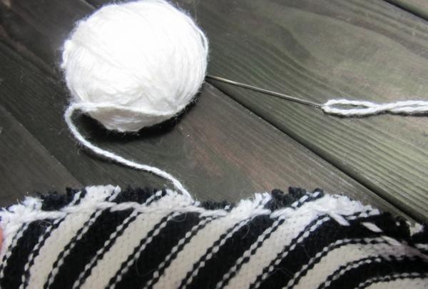 Repurposing an old sweater and socks