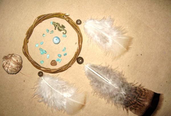 Dreamcatcher dekoracija ir amuletas