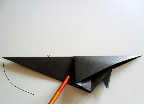 Fold the workpiece in half