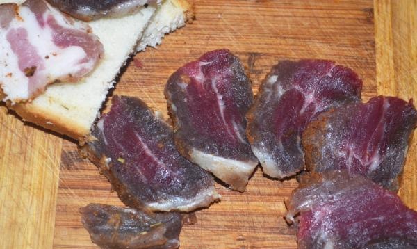 Homemade dry-cured meat