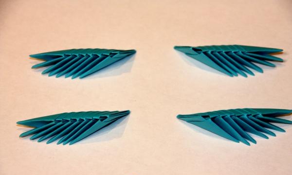origami modular de libélula
