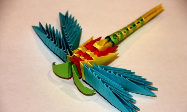 dragonfly αρθρωτό origami