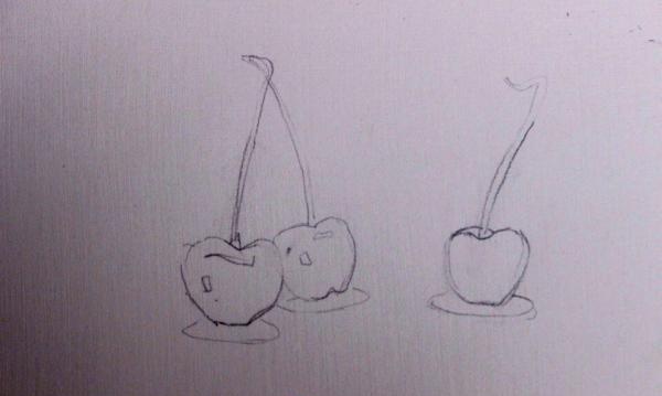 Как да нарисувате череша с акварел