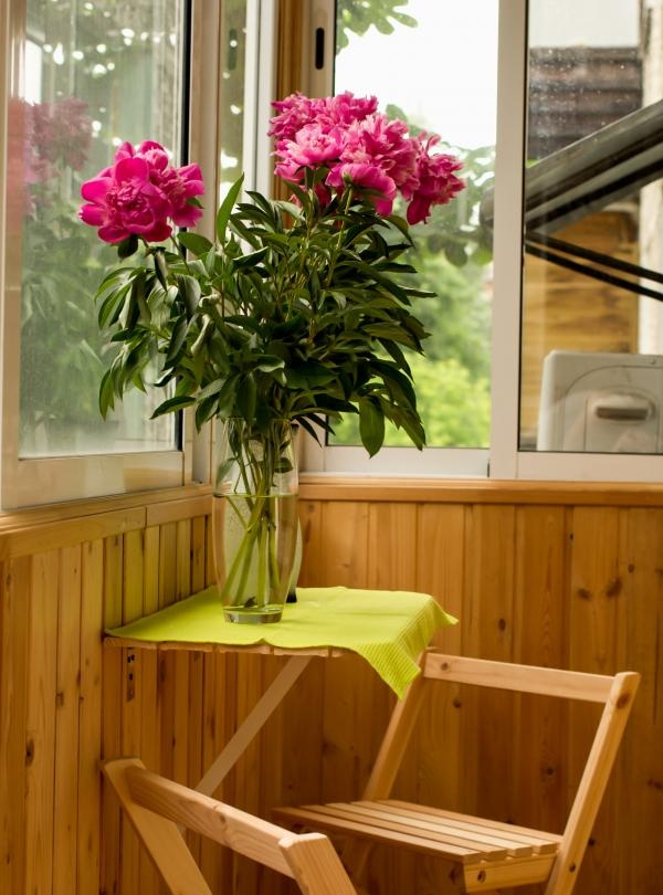 Summer corner on the balcony