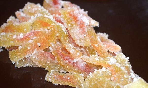 Candied watermelon rinds