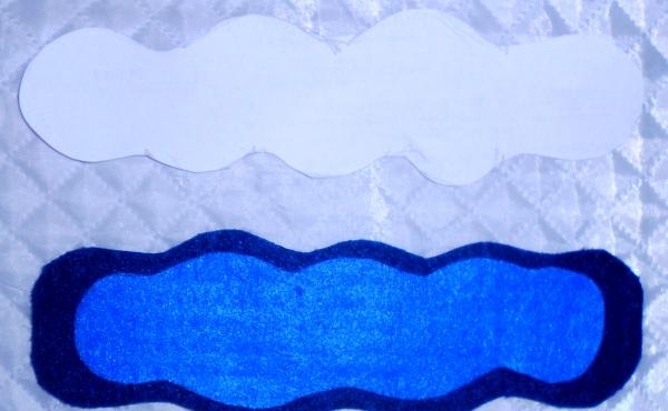vlnitý tvar mořské vlny