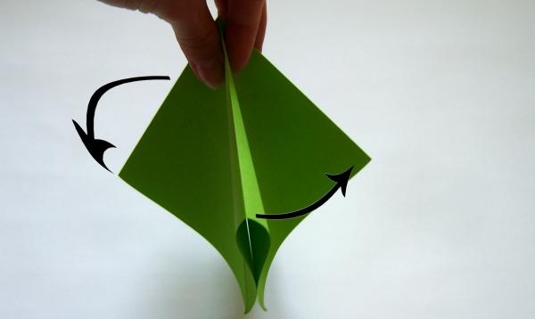 decorate a gift with origami flowers