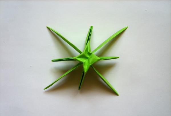 trang trí món quà bằng hoa origami