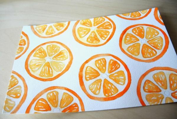 nakreslit pomeranč