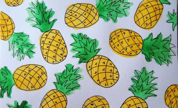 kreslit ananasy