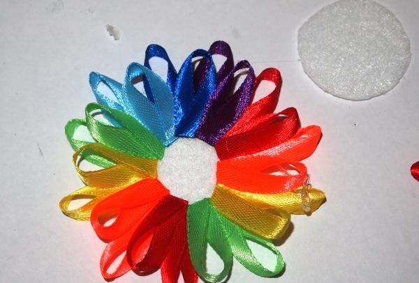 decorações de cabelo arco-íris