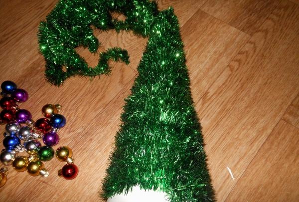 tinsel Christmas tree