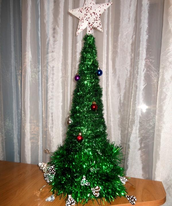 Lametta-Weihnachtsbaum
