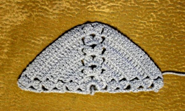 Elegante bufanda de crochet