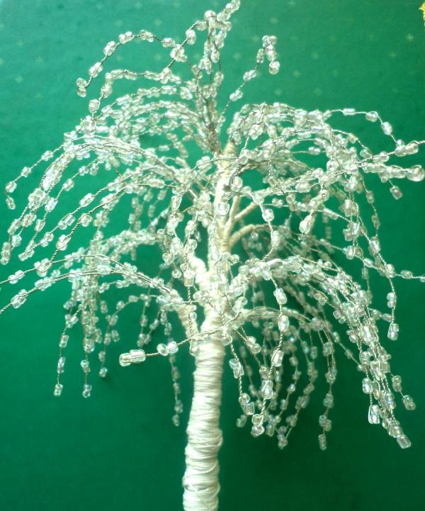 Zimska breza od perli