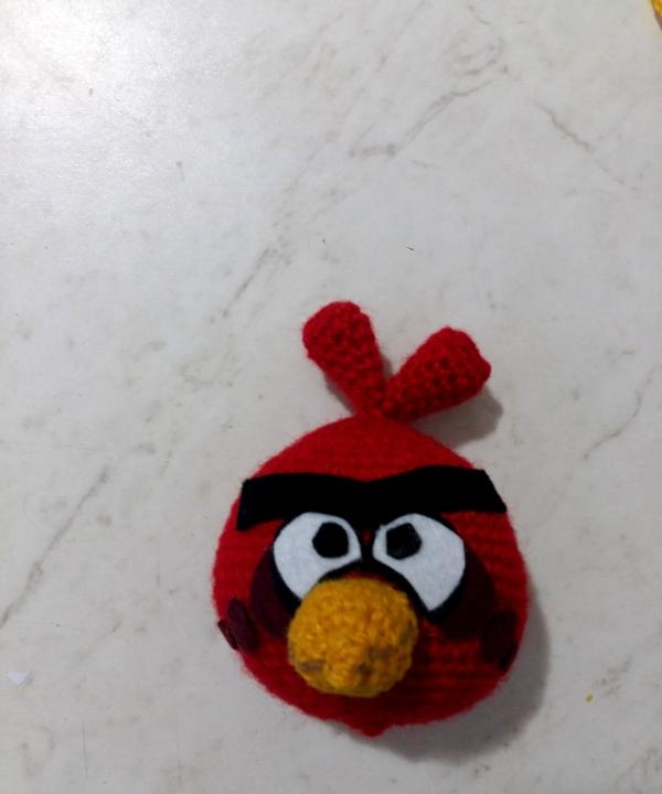 pták amigurumi Červená z Angry Birds