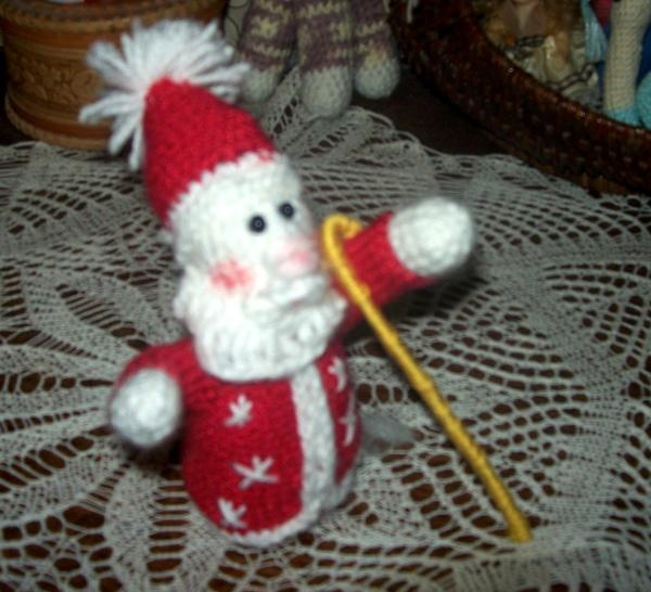 плетене на една кука Дядо Коледа