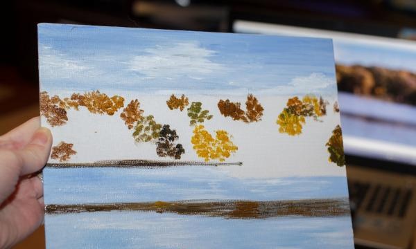 Peinture à l'huile Souffle d'Automne