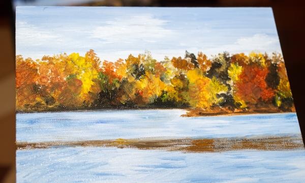 Peinture à l'huile Souffle d'Automne