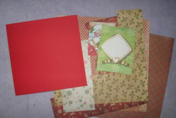Folding card for the new year