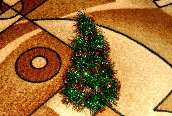 Tinsel Christmas tree