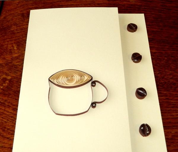 بطاقة بريدية للقهوة DIY