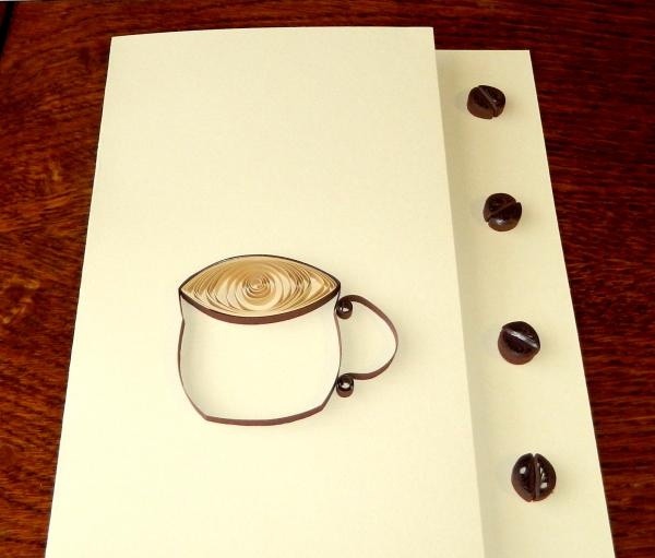 DIY Kaffeepostkarte